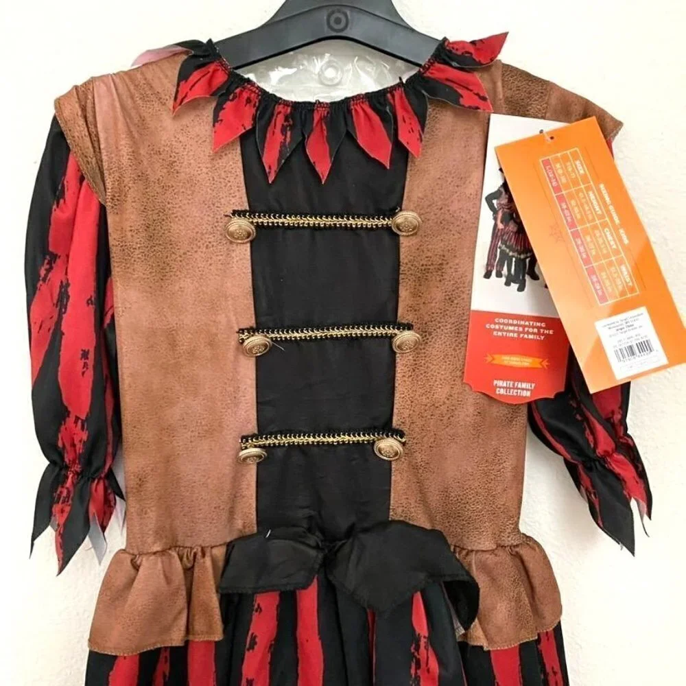 Target Kids' Pirate Halloween Costume Dress Headpiece Lg 12-14 Hyde & EEK! - Picture 3 of 7